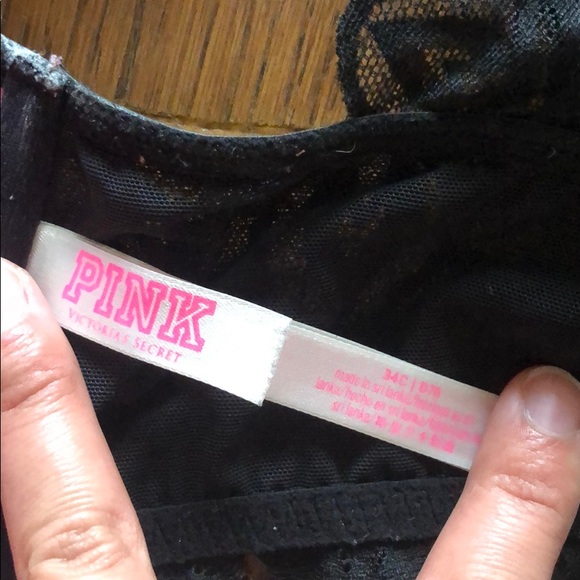 Victoria’a Secret Pink Black lace Bra - Picture 3 of 3